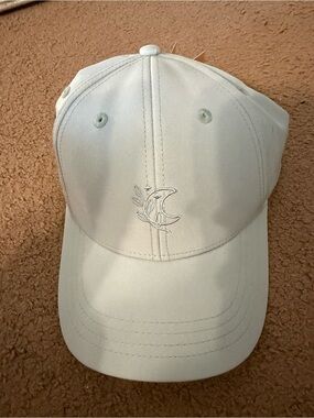 Blogilates Light Greenish Gray Embroidered Ponytail Hat
